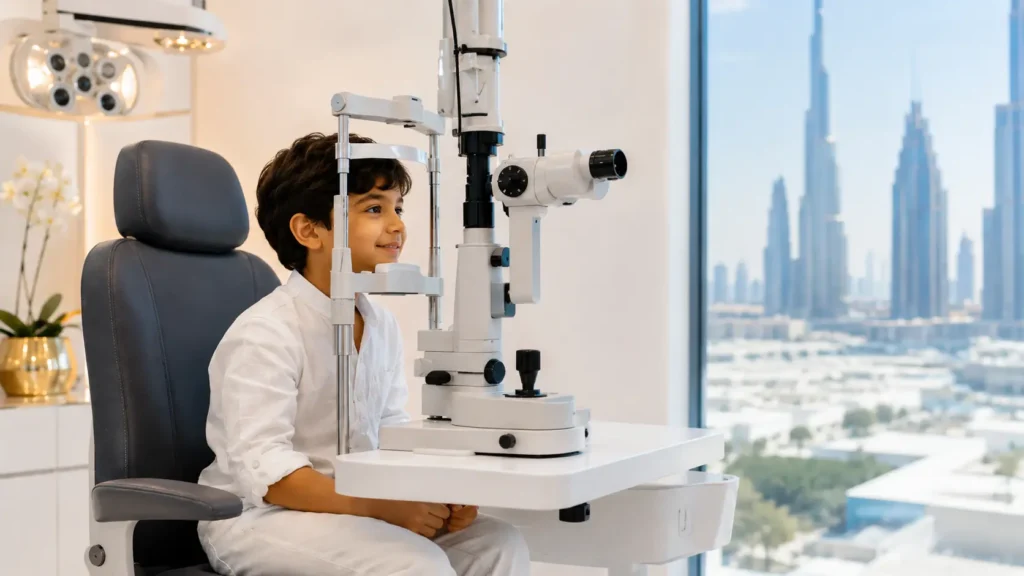 Children’s eye test in Dubai at Ebsaar Eye Surgery Center