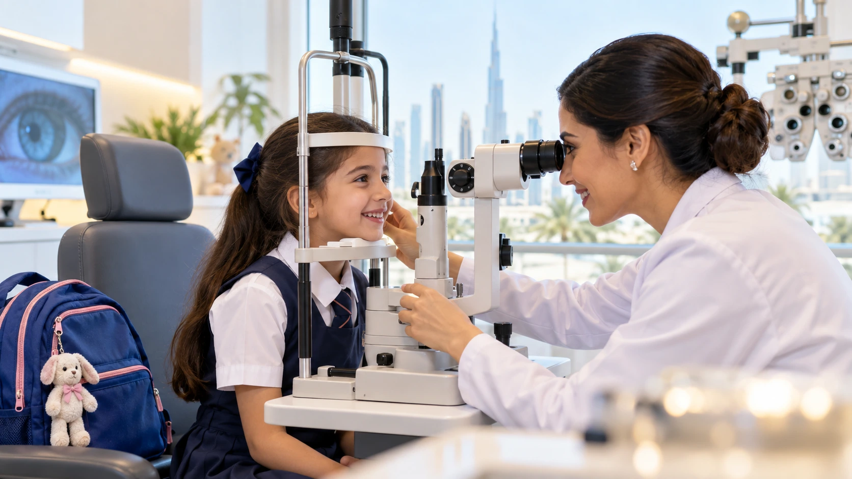 Back to school eye test in Dubai at Ebsaar Eye Surgery Center